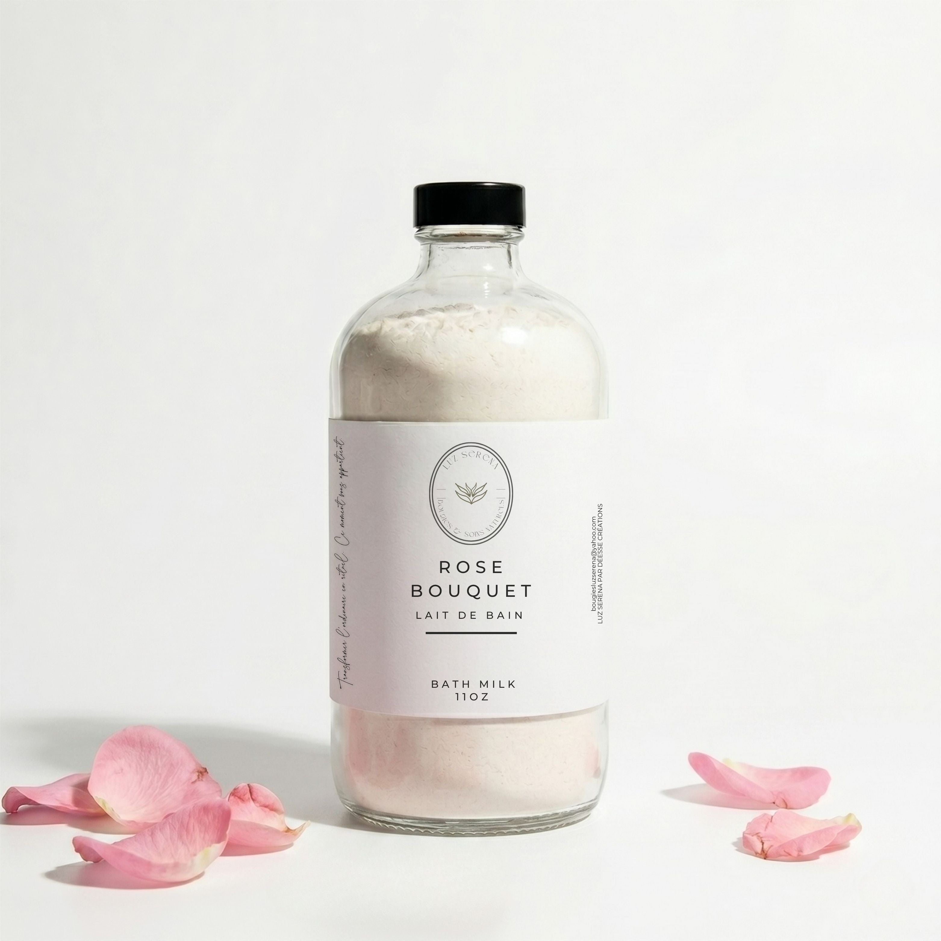 LAIT DE BAIN: ROSE BOUQUET - Déesse Créations Artisanales