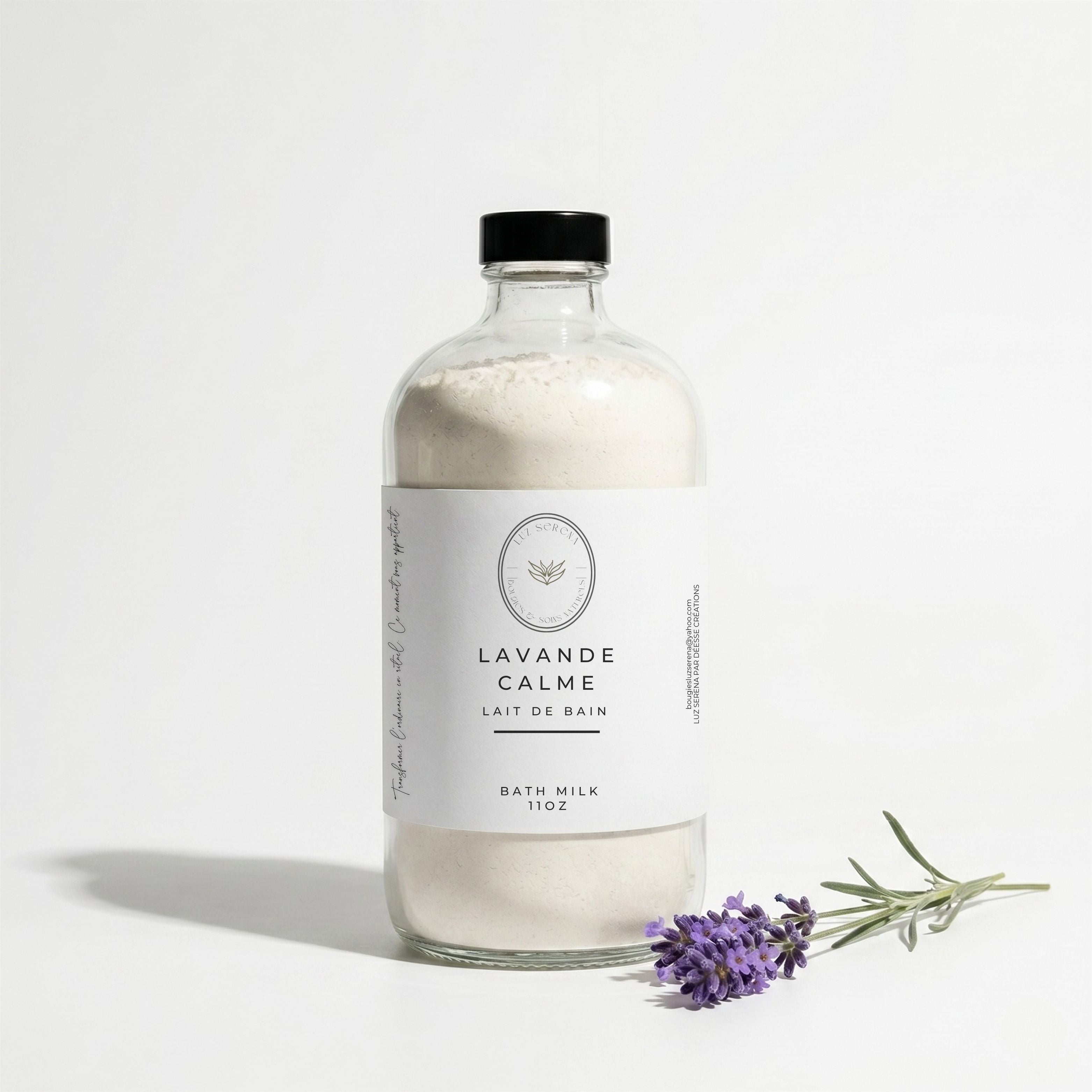 LAIT DE BAIN: LAVANDE CALME - Déesse Créations Artisanales