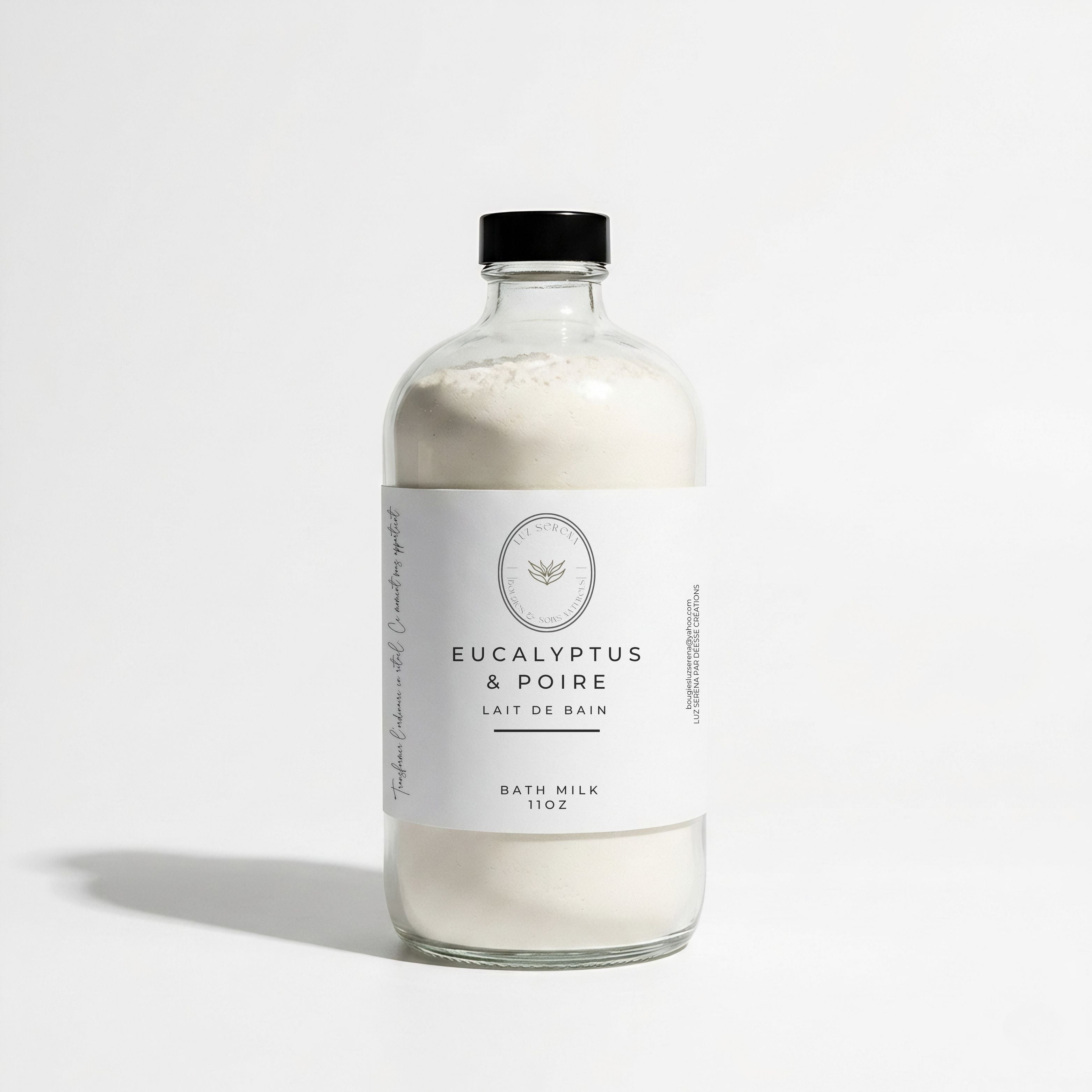 LAIT DE BAIN: EUCALYPTUS & POIRE - Déesse Créations Artisanales