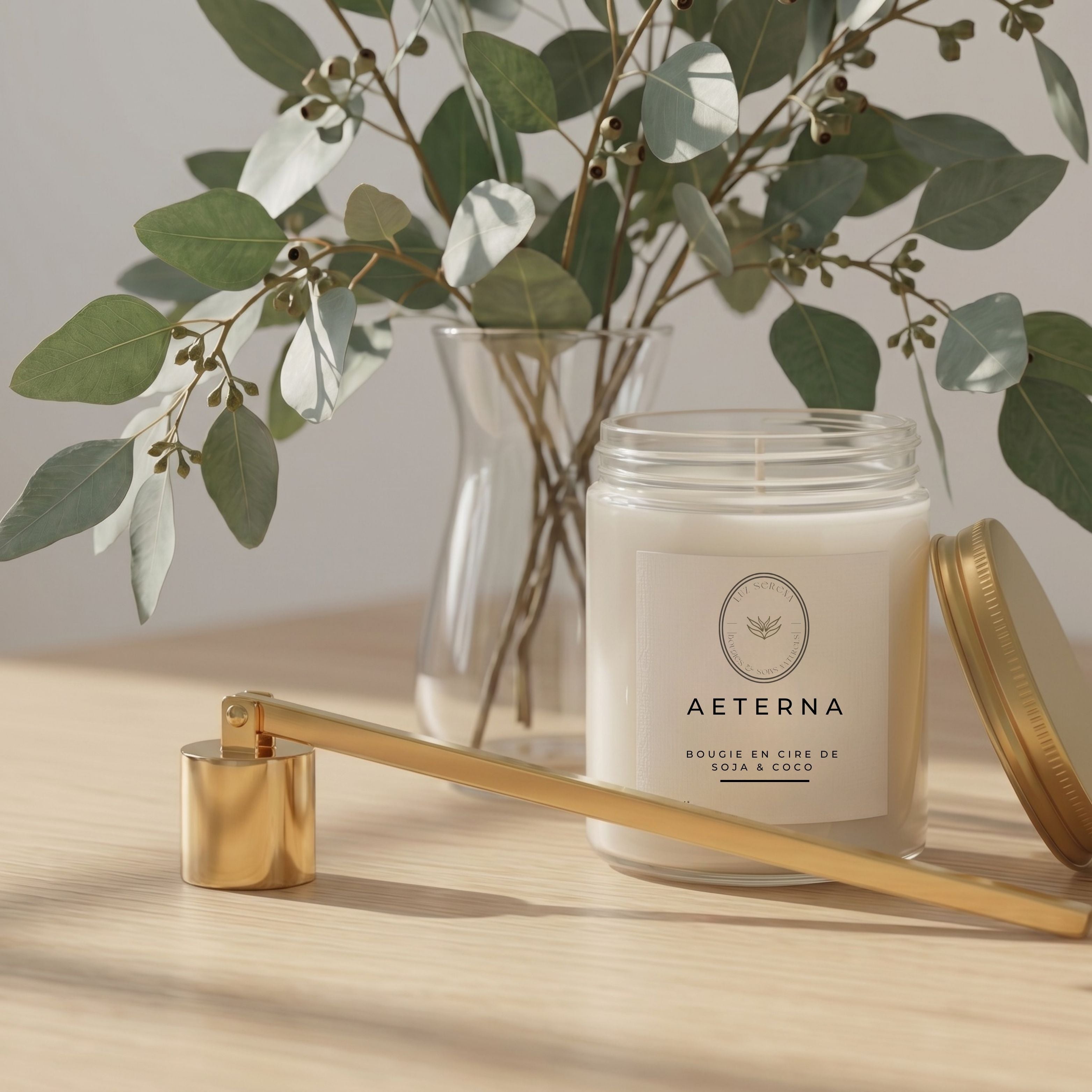 ÉTEIGNOIR DE BOUGIE EN ACIER INOXYDABLE - Déesse Créations Artisanales