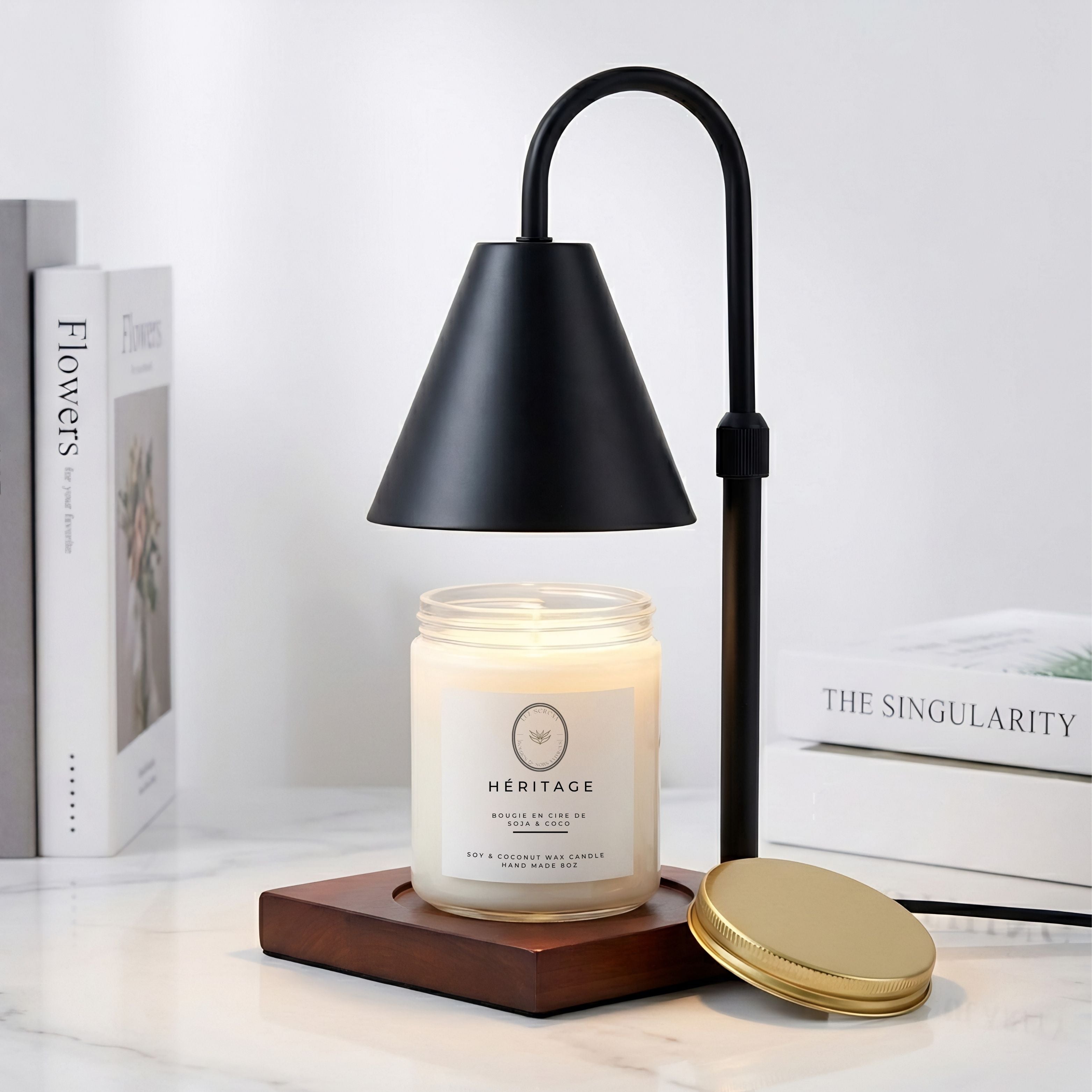 CHAUFFE-BOUGIE MODERNE - Déesse Créations Artisanales