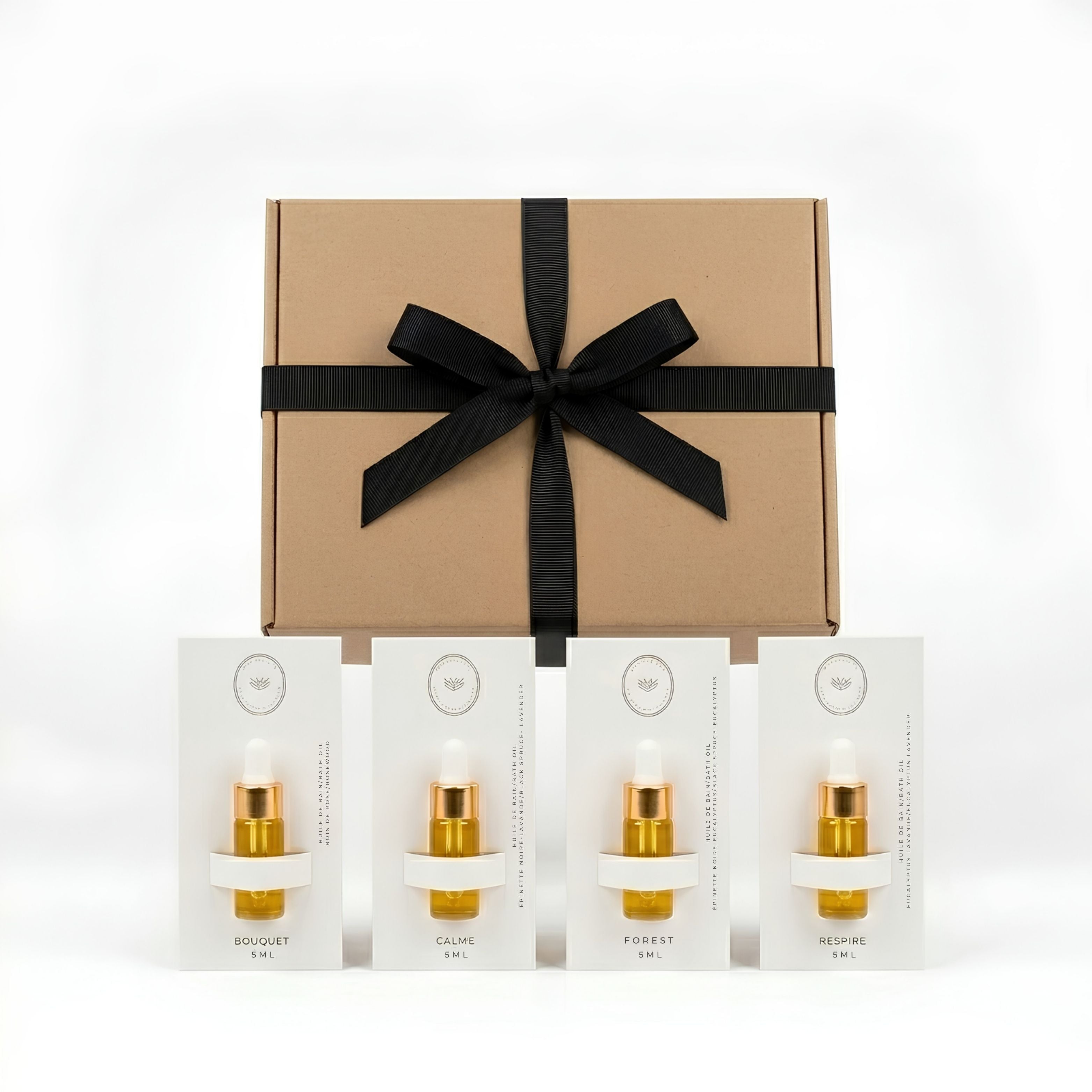 COFFRET DÉCOUVERTE HUILES DE BAIN & CORPS 5ML - Déesse Créations Artisanales