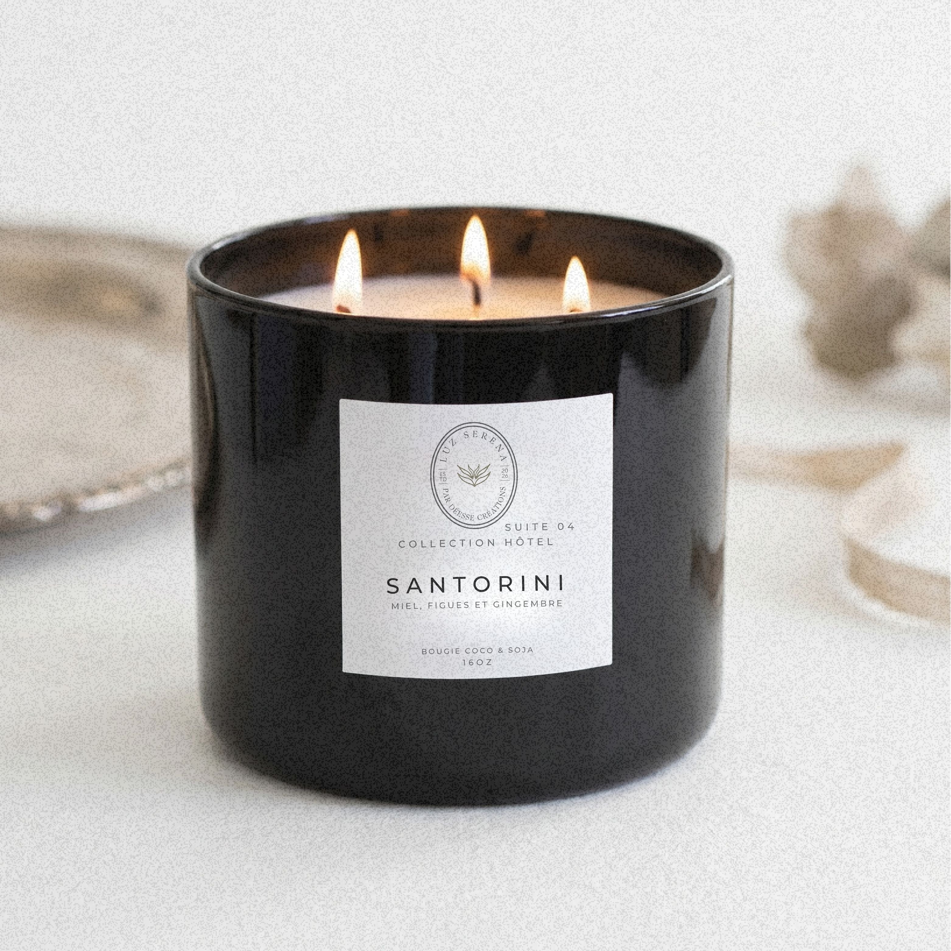 BOUGIE HÔTEL: SANTORINI - Déesse Créations Artisanales