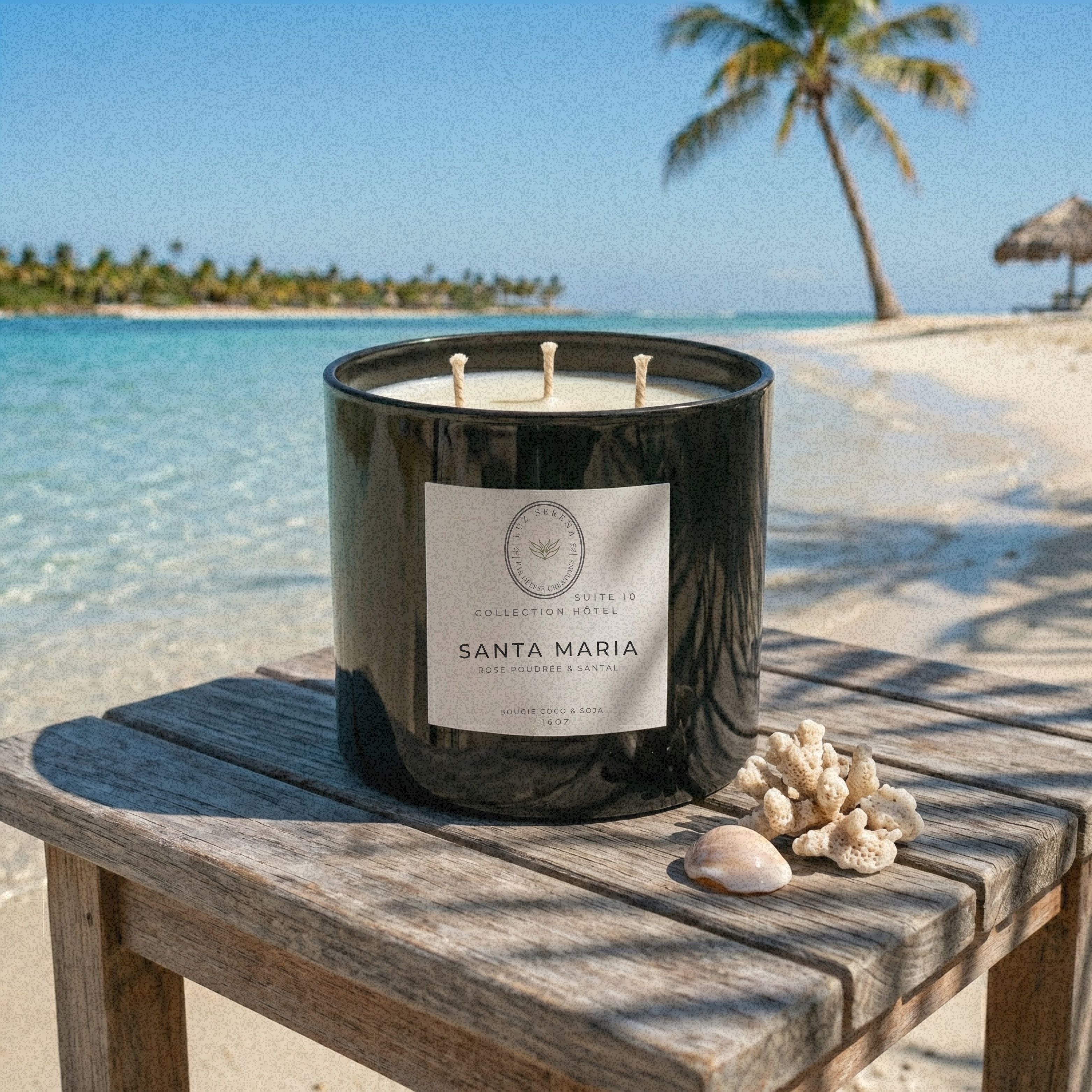 BOUGIE HÔTEL: SANTA MARIA - Déesse Créations Artisanales