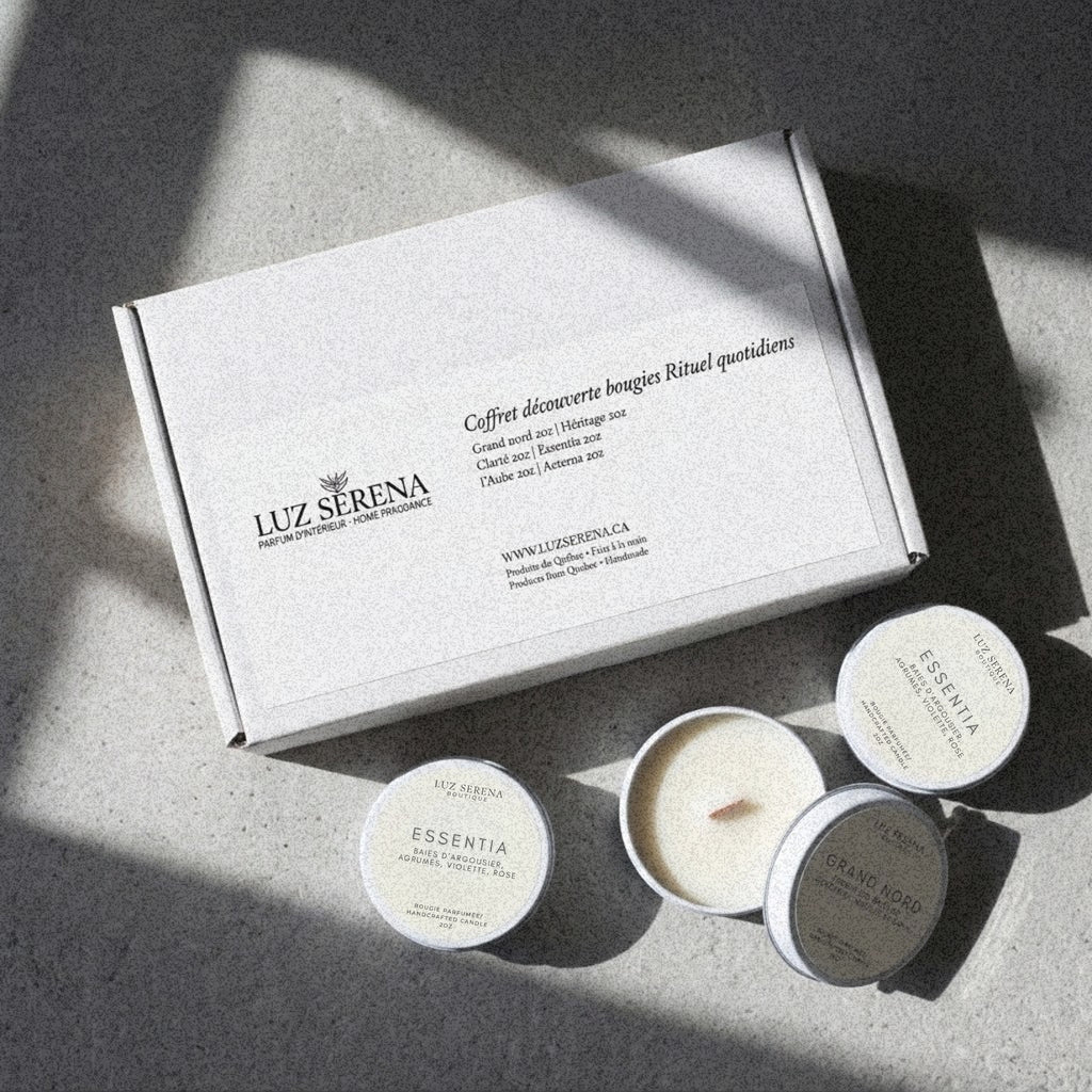 COFFRET DÉCOUVERTE BOUGIES RITUELS QUOTIDIENS