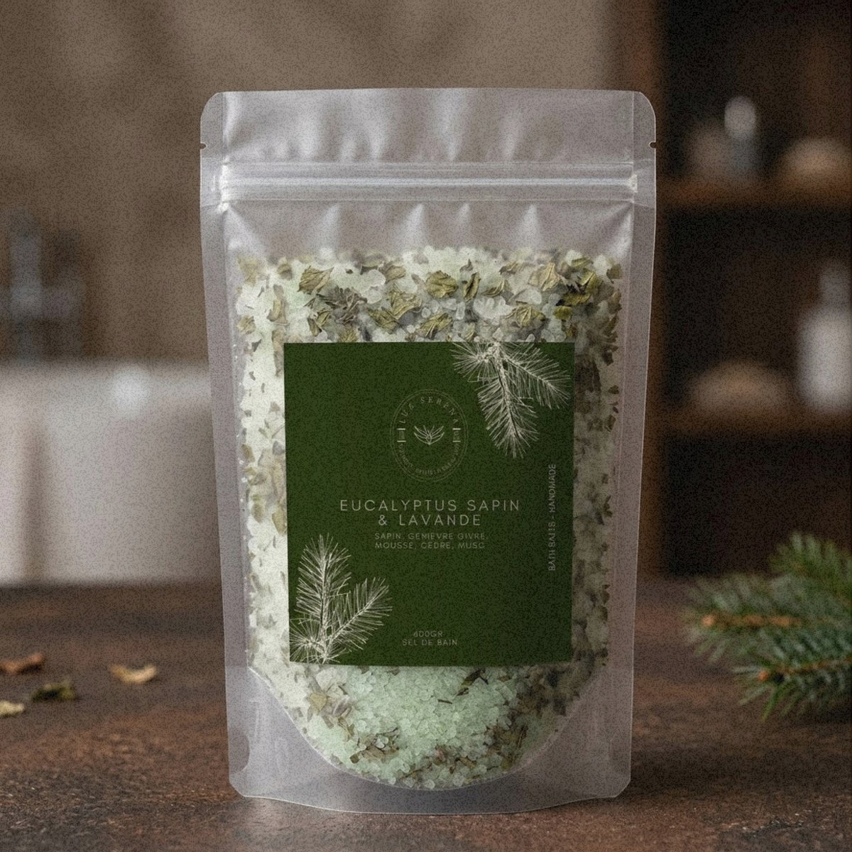 SEL DE BAIN: SAPIN EUCALYPTUS & LAVANDE