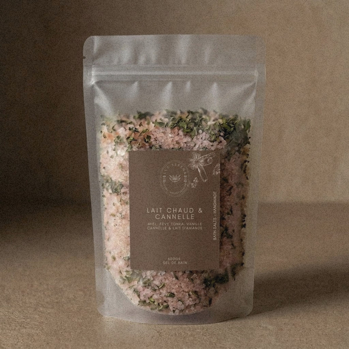 SEL DE BAIN: LAIT CHAUD & CANNELLE