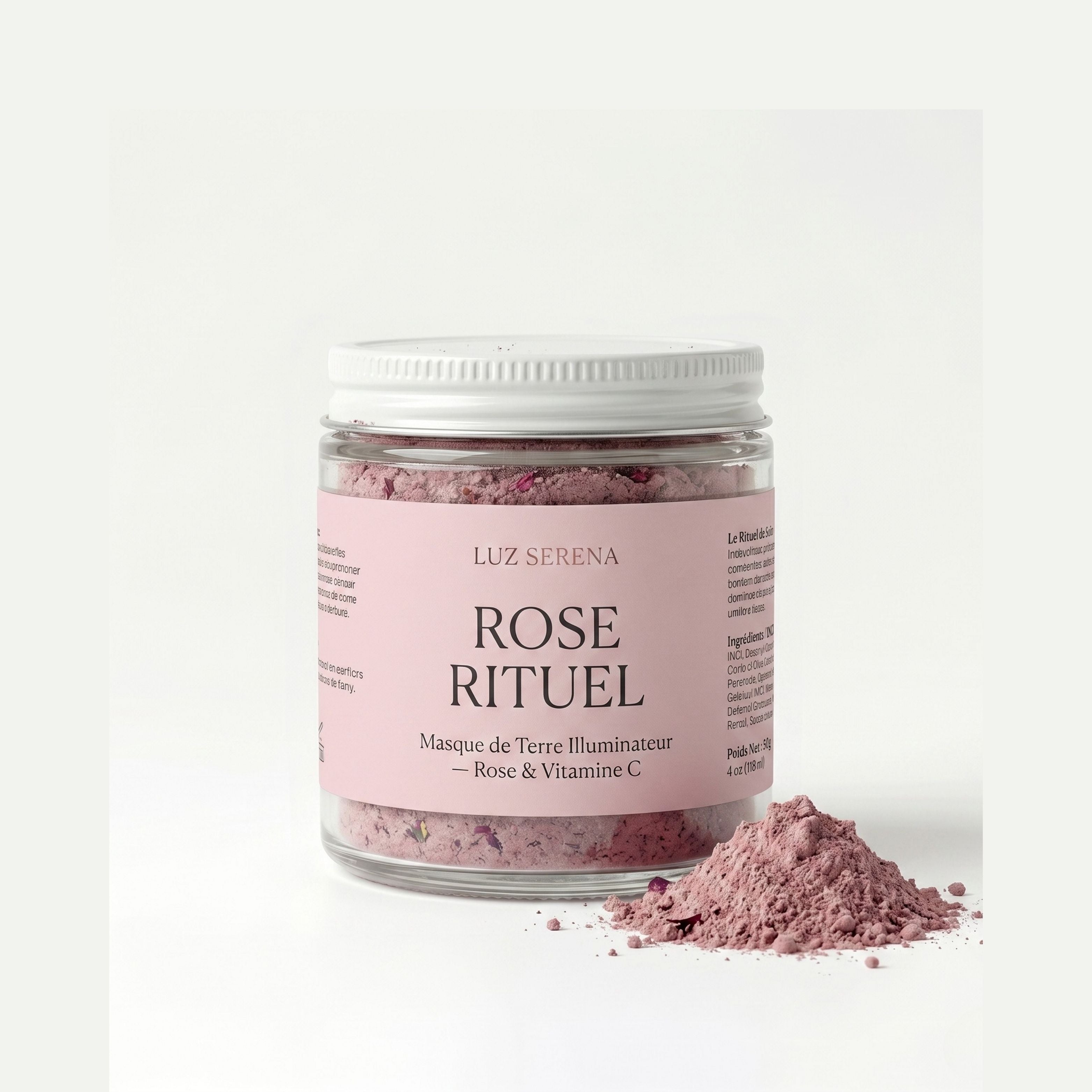 Rose Rituel — Masque de Terre Illuminateur - Déesse Créations Artisanales