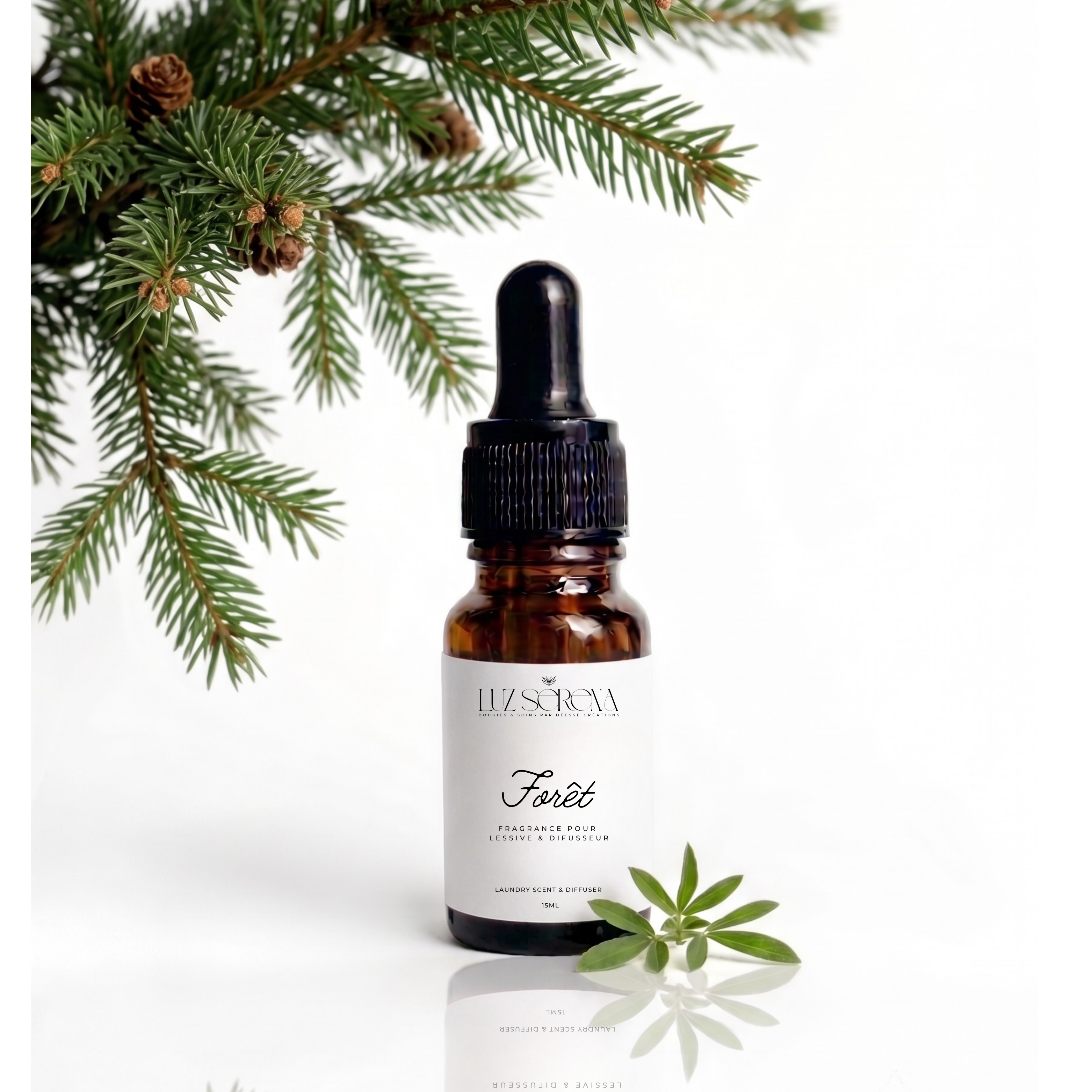 HUILE PARFUMÉE POUR DIFFUSEUR FORÊT - Déesse Créations Artisanales