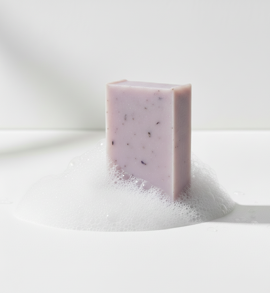 SAVON SOLIDE: LAIT D'ÀNESSE, COCO & LAVANDE - Déesse Créations Artisanales