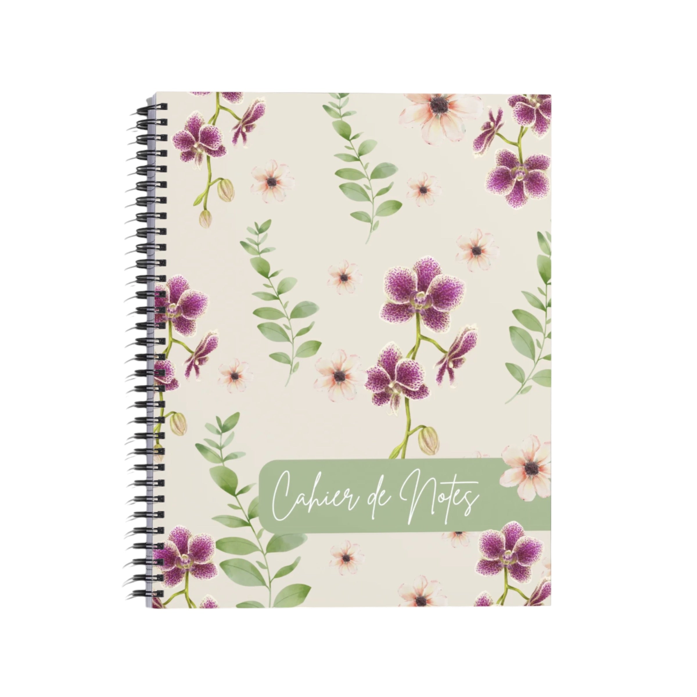 CAHIER DE NOTES ORCHIDÉE - DayaCosméti-K