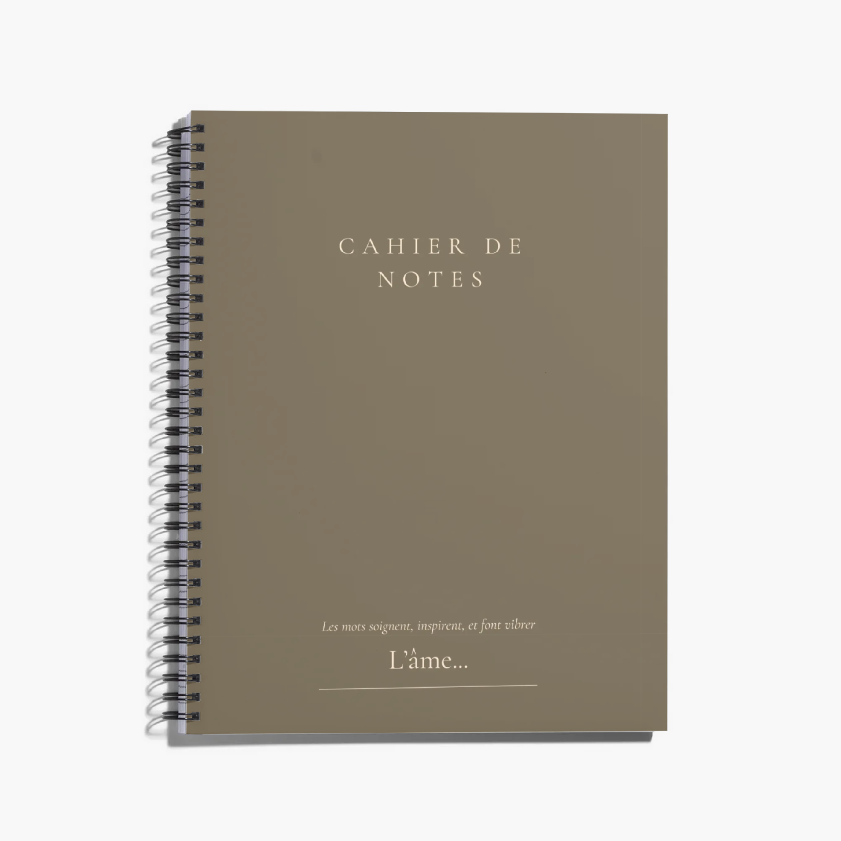 CAHIER DE NOTES AVEC PENSÉE - Déesse Créations Artisanales